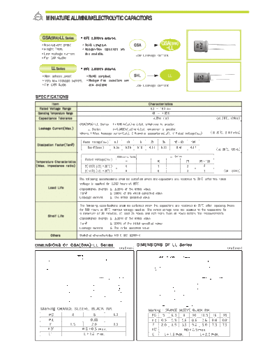 Samyoung [radial thru-hole] GSA (SRA) LL Series