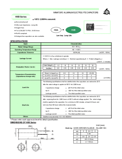 Samyoung [radial thru-hole] HXB Series
