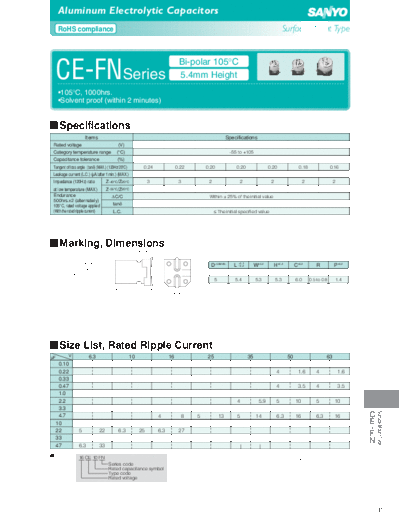 Sanyo [bi-polar smd] FN Series
