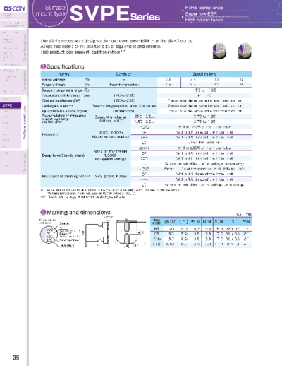 Sanyo [polymer SMD] SVPE Series