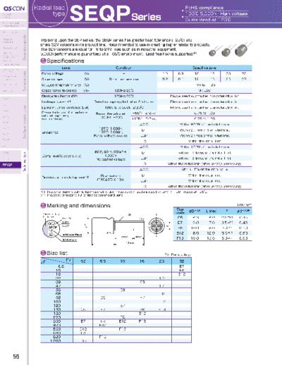 Sanyo [polymer thru-hole] SEQP Series