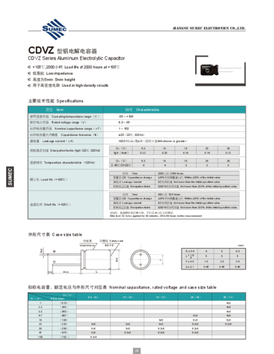 Sumec [radial thru-hole] PC (CDVZ) Series