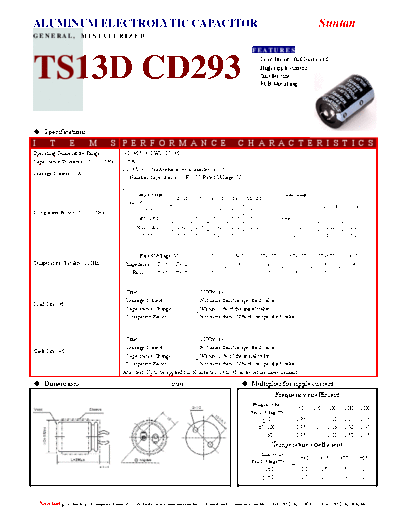Suntan [snap-in] TS13DP-CD293 Series