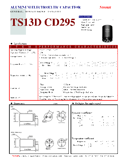 Suntan [snap-in] TS13DQ-CD295 Series
