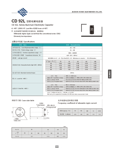 Sumec [screw] JD (CD92L) Series