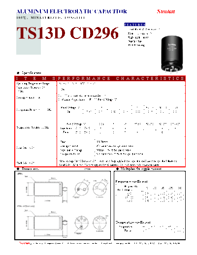 Suntan [snap-in] TS13DS-CD296 Series
