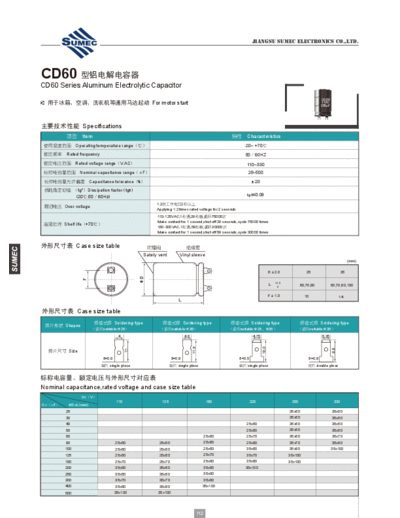Sumec [snap-in] MA (CD60) Series