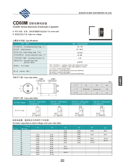 Sumec [snap-in] MB (CD60M) Series