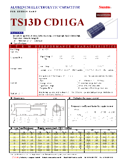 Suntan [radial thru-hole] TS13D4-CD11GA Series