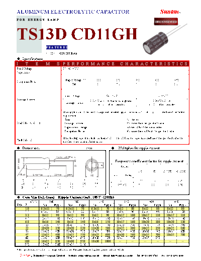 Suntan [radial thru-hole] TS13D8-CD11GH Series