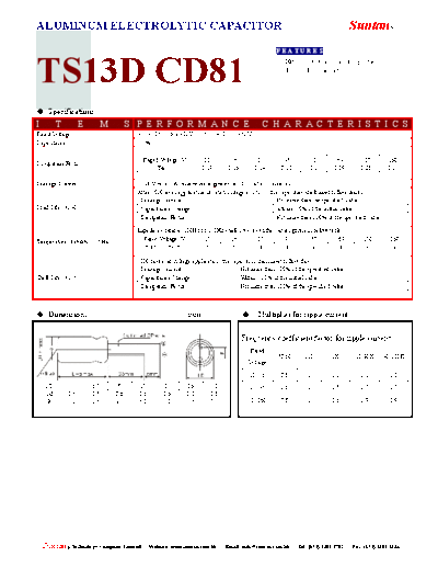 Suntan [radial thru-hole] TS13D1-CD81 Series
