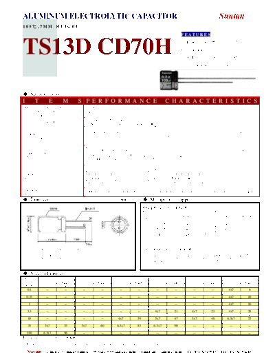 Suntan [radial thru-hole] TS13DC-CD70H Series