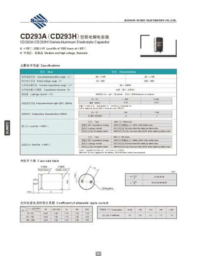 Sumec [snap-in] HA-HB (CD293A-CD293H) Series
