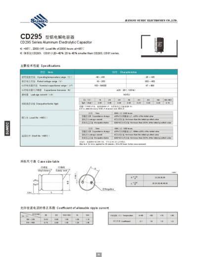 Sumec [snap-in] HJ (CD295) Series