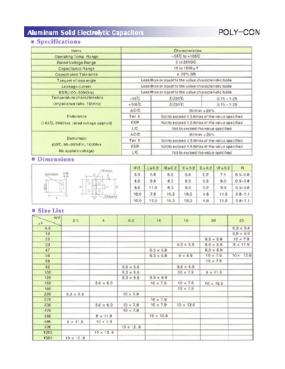 Poly-CON [polymer SMD] SPA Series