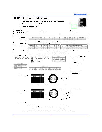 Panasonic [snap-in] TS-HA-HB series