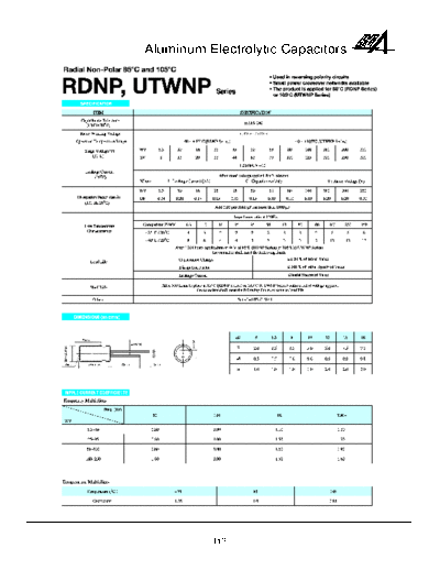 RG-Allen [non-polar radial] RDNP-UTWNP Series