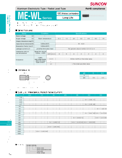 Suncon [radial] ME-WL Series