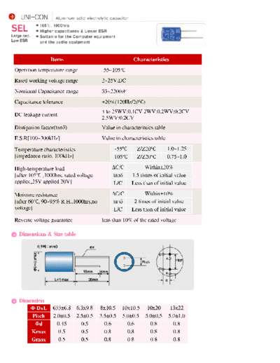 Sungho [polymer thru-hole] SEL Series
