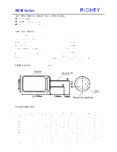 Richey [radial thru-hole] RFR Series