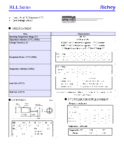 Richey [radial thru-hole] RLL Series