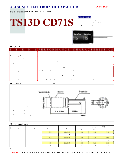 Suntan [bi-polar radial] TS13DN-CD71S Series