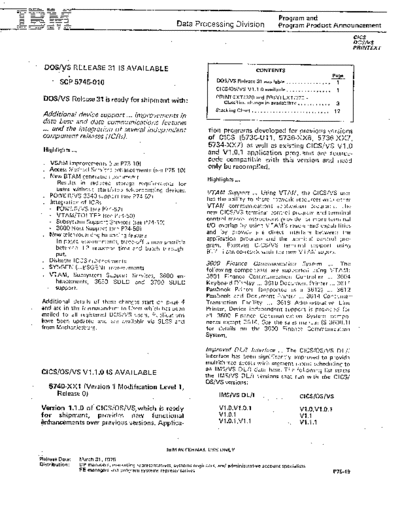 DOS_VS_Release_31_Annoucement_Mar75