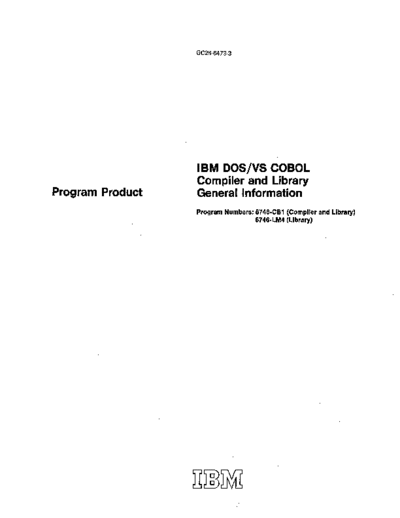 GC28-6473-3_IBM_DOS_VS_COBOL_Compiler_and_Library_General_Information_Apr76