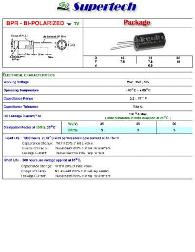 S-Tech [bi-polar radial] BPR Series