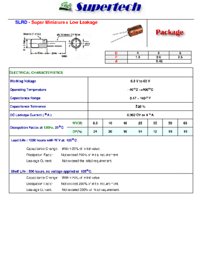 S-Tech [radial thru-hole] SLRD Series