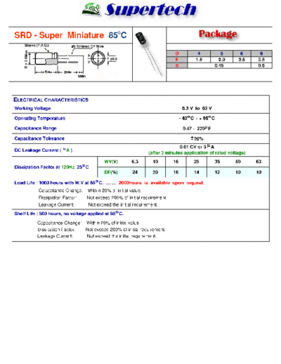 S-Tech [radial thru-hole] SRD Series