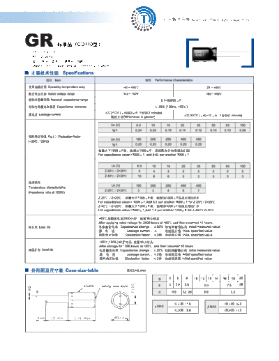 S.I. [radial thru-hole] CD110 Series