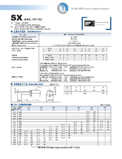 S.I. [radial thru-hole] CD11X Series