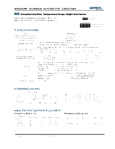 Wmec [non-polar radial] NK Series