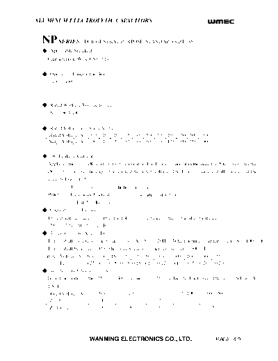 Wmec [non-polar radial] NP Series