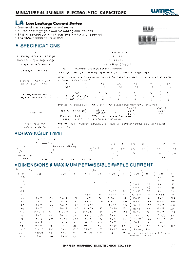 Wmec [radial thru-hole] LA Series