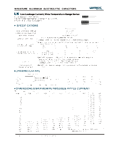 Wmec [radial thru-hole] LK Series