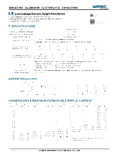 Wmec [radial thru-hole] LS Series
