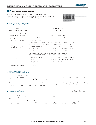 Wmec [radial thru-hole] RF Series