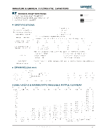 Wmec [radial thru-hole] RT Series