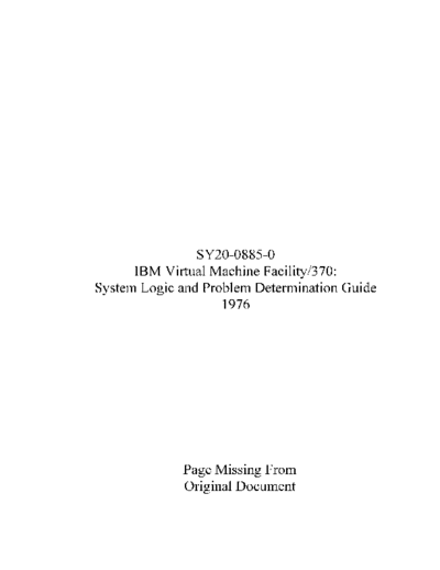 SY20-0885-0_VM370_System_Logic_and_Problem_Determination_Guide_1976