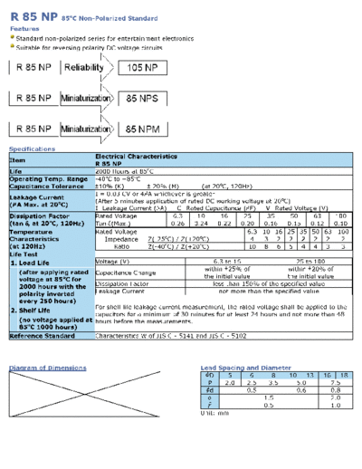 Wincap [non-polar radial] R85NP Series