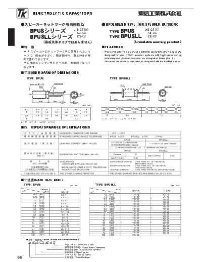 TK [radial] BPUS-BPUSLL Series