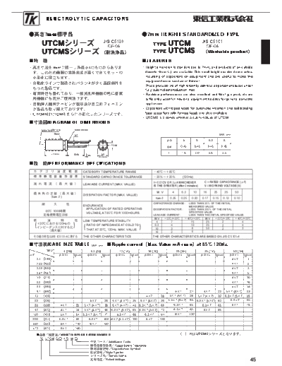 TK [radial] UTCM-UTCMS Series