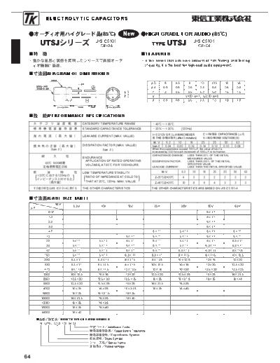 TK [radial] UTSJ Series