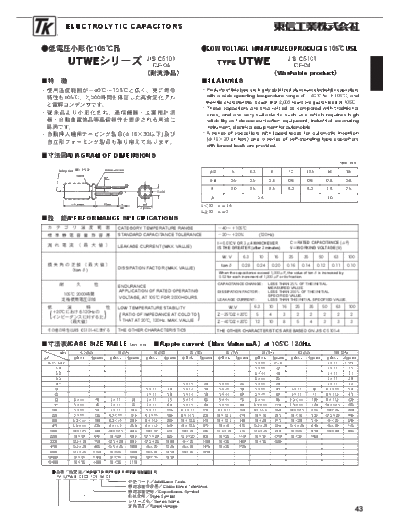 TK [radial] UTWE Series