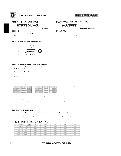 TK [radial] UTWFZ Series