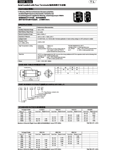 TL (2011)  [axial 4-pin] CD28A Series