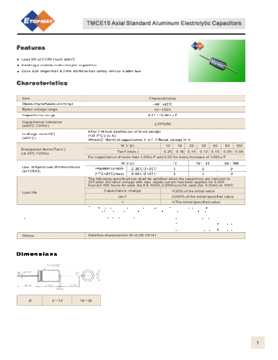 Topmay [axial] TMCE15-GA Series