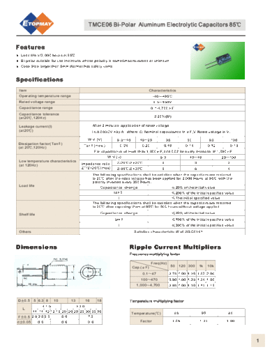 Topmay [bi-polar radial] TMCE06-GB Series